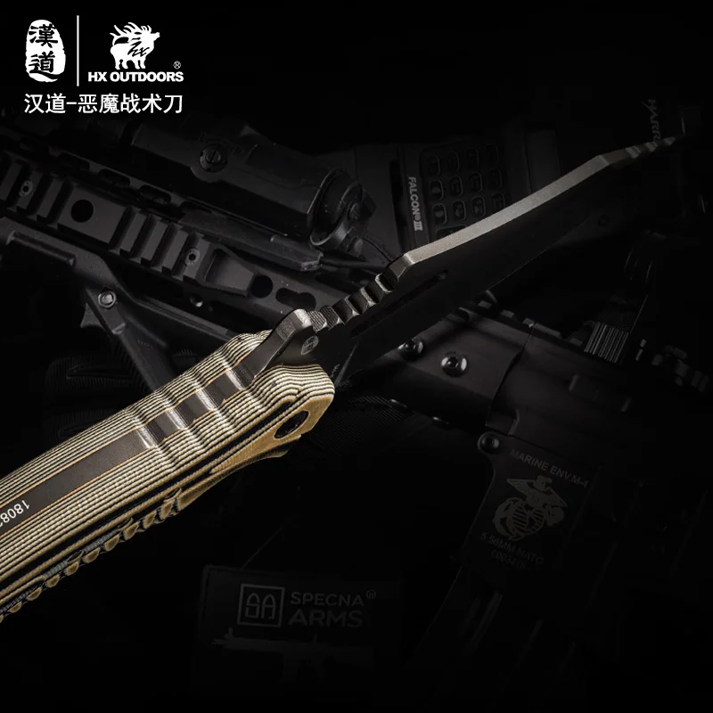 HX открытый крутой прямой фиксированный нож Походный для выживания охотничий