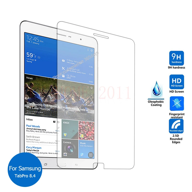 Для Samsung Galaxy Tab Pro 8 4 Защитная пленка для экрана из закаленного стекла 9h защитная на