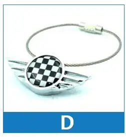 D Airspeed автомобильный брелок для ключей, брелок для Mini Cooper JCW Clubman Countryman R50 R53 R55 R56 R60 R61 F54 F55 F56 F60 - Название цвета: D