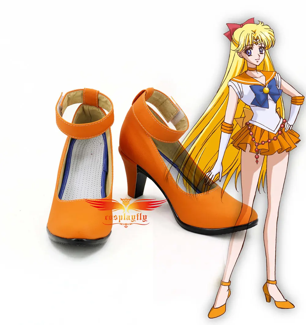 Venus Minako Sailor Moon Mercury Mizuno Ami Venus Minako Aino Uranus Haruka Jupiter Kino Makoto Saturn Tomoe Hotaru; обувь для костюмированной вечеринки для взрослых - Цвет: Venus Minako