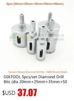 DIATOOL 2 шт шестигранные Вакуумные Паяные буровые долота шестигранный хвостовик алмазные влажные бурильное сверло для камня, бетона, керамики