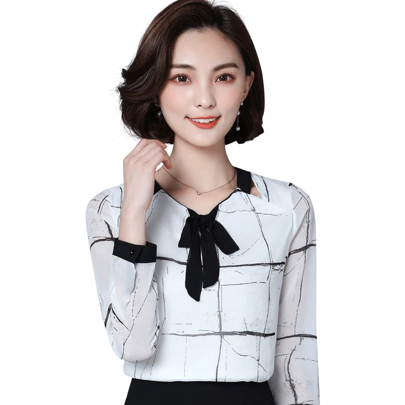 Missoov бренд blusas модные повседневные женские весенние офисные блузки шифон рубашки