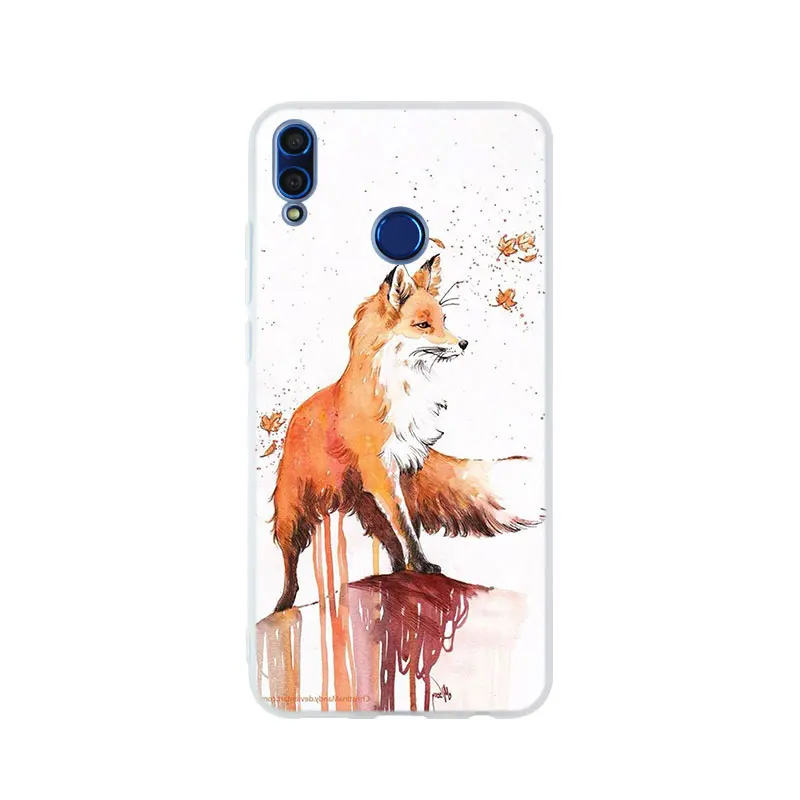 pattern 02 Аниме Забавный foxs Прекрасный милый силиконовый чехол для телефона чехол для huawei Honor 9 10 Lite 6X 7X 8X Max 7A 8A 8C 20 PLAY 9x горячая распродажа - Цвет: pattern 02
