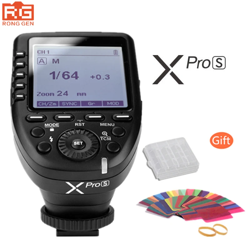 В наличии Godox XPro S 2 4G Wireless X System E TTL II HSS Flash Trigger Transmitter LCD Screen for Sony DSLR Camera|flash trigger|hss flash