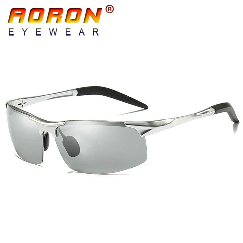AORON HD фотохромные поляризационные солнцезащитные очки для мужчин вождения днем и