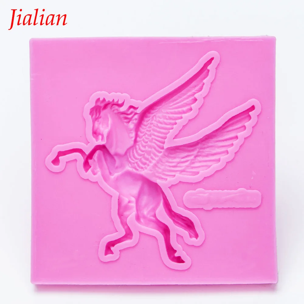 Jialian Sugarcraft новая силиконовая форма Pegasus инструменты для украшения тортов