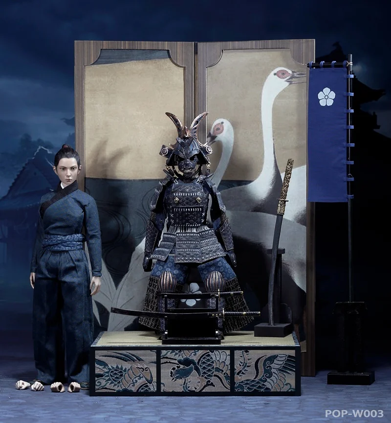 Коллекция 1/6 POPTOYS W002 W003 шлемы бабочки Женский воин черная Броня Делюкс Ver игрушек