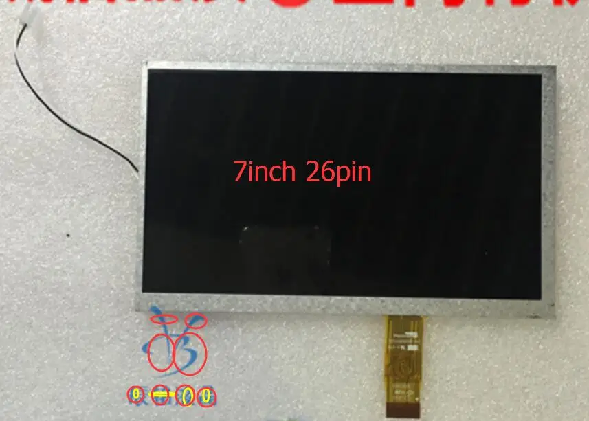 Аналоговый экран HannStar 7 0 дюйма 26PIN TFT ЖК H H070L_HSD070I651 HSD070I651 F00 480RGB (H) * 234 (V) бесплатная