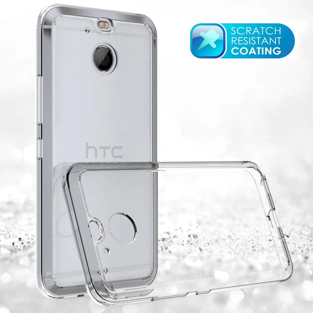 Для HTC Bolt чехол Ультратонкий ТПУ Рамка Бампер акриловый задний Чехол кристально