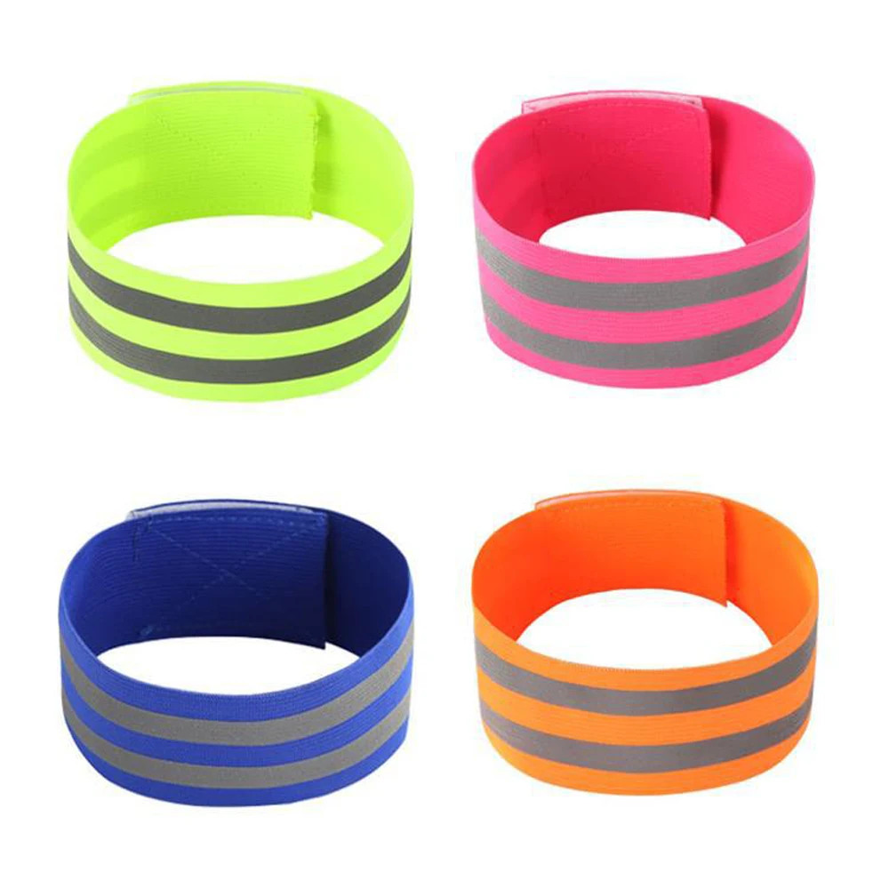 2Pcs Cycling Arm Belt LED Reflective Light Armband Strap Safety For Night Running Wristbands|Походные грелки для рук| |