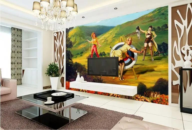 Уличная красота с горами большие фрески обои для гостиной спальни 3d рисования