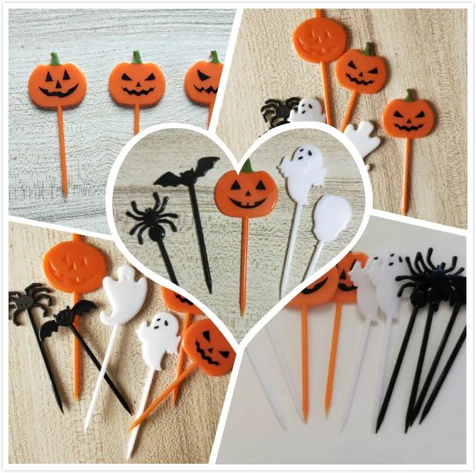 Принадлежности для Хэллоуина Spooky Spider вставка торта пластиковая зубочистка торт
