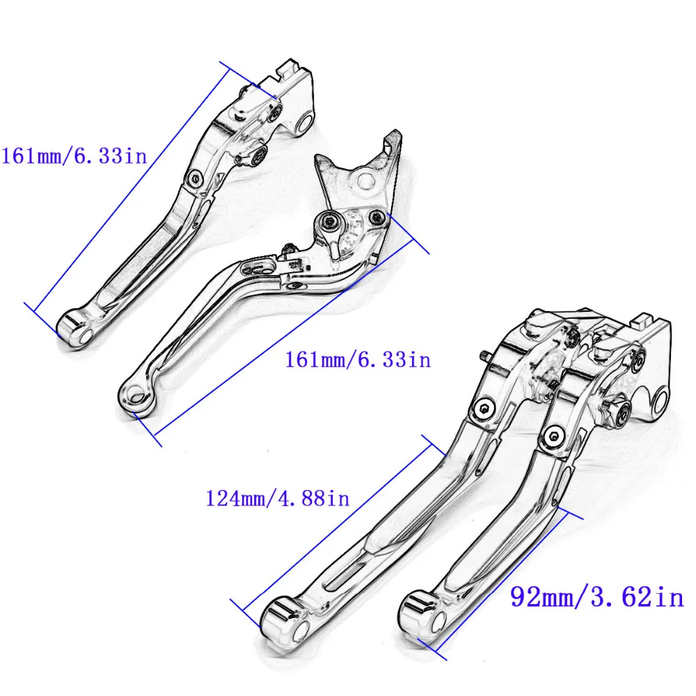 

CNC Folding Extendable Motorcycle Brake Clutch Lever For Yamaha FZ6R FZ8 FAZER XJ6 DIVERSION 2009-2015 2010 2011 2012 2013 2014