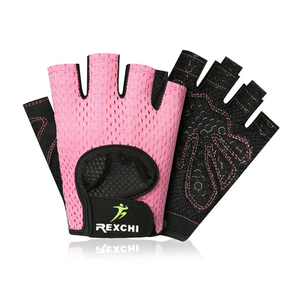 Pink XG07 Дышащие спортивные перчатки для бодибилдинга, тяжелая атлетика гантель для тренировок упражнения тренировка йога защита рук для мужчин и женщин - Цвет: Pink XG07