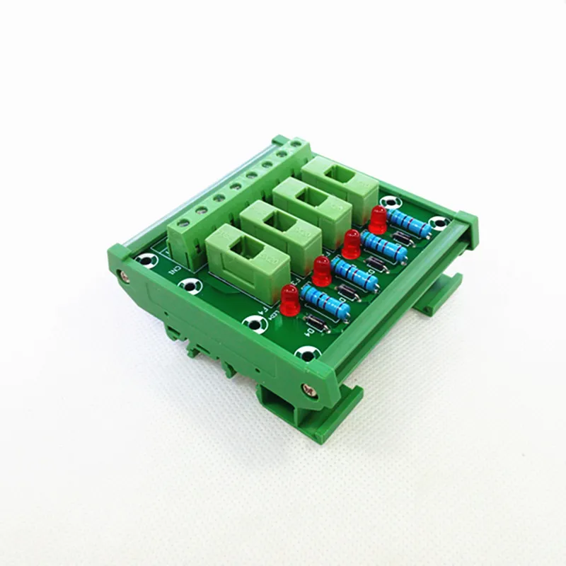 

DIN Rail Mount 4 Position Fuse Power Distribution Module Board.