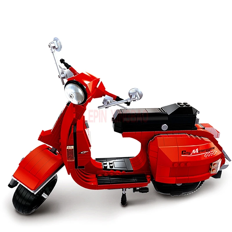 XingBao 03001 Citizen Akira Moto 03002 Vespa P200 мото строительные блоки кирпичи leleleings игрушки модель