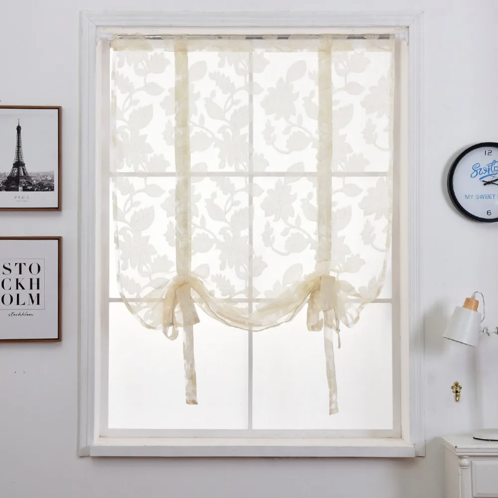 Короткие Занавески NAPEARL современная кухня отвесный стержень карман завязывается