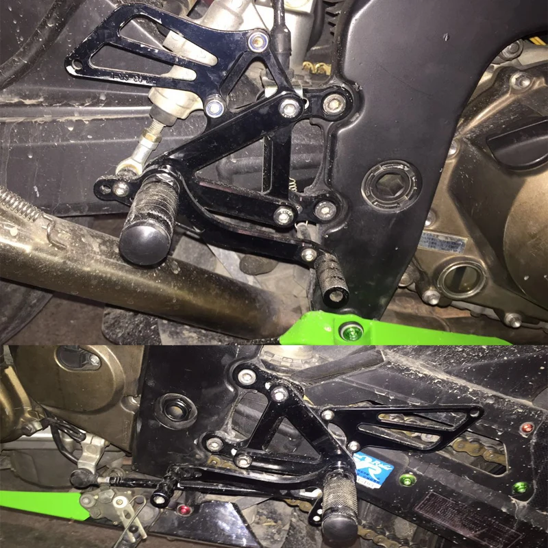 

CNC ZX9R Rearset CNC Motorcycle Foot Peg Rest Set Footpegs Pedals Rearset Footrest For Kawasaki ZX9R ZX 9R 1999-2003