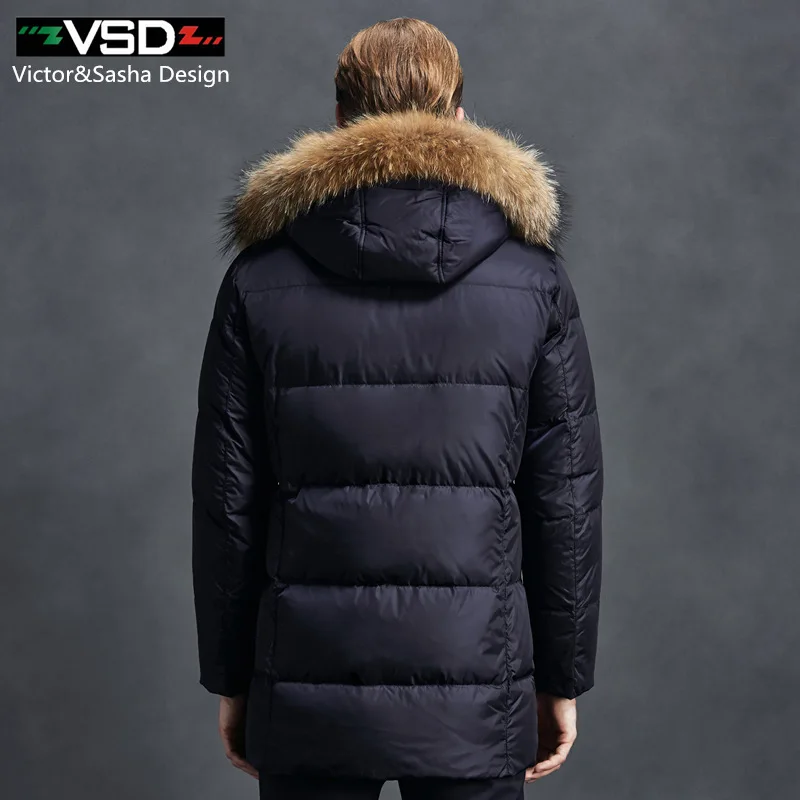 VSD 90% Белые куртки пуховики качество красивый теплые длинные модные бизнес зимняя