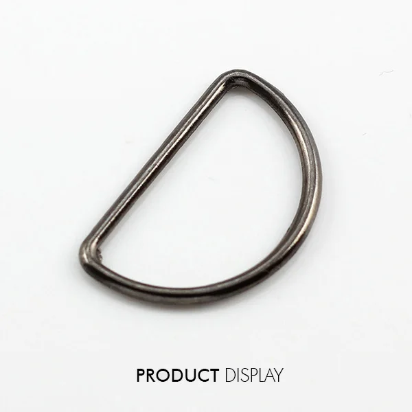 Металлическая пряжка для ремня с D-образным кольцом черного цвета 25 мм сумок