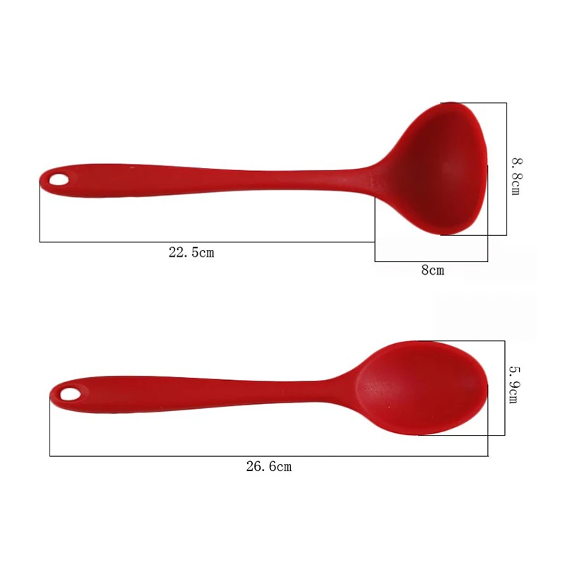 

Facemile 2pcs/set silicone baking bakeware utencil spoons and scoop Cooking Tool kitchen accessories gadgets ZH010