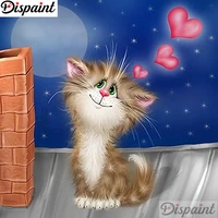 dispaint full squareround drill 5d diy diamond painting cartoon cat house embroidery cross stitch 3d home decor gift a10683