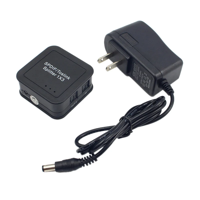 1x3 Цифровой оптический Spdif Toslink аудио сплиттер коммутатор с дистанционным