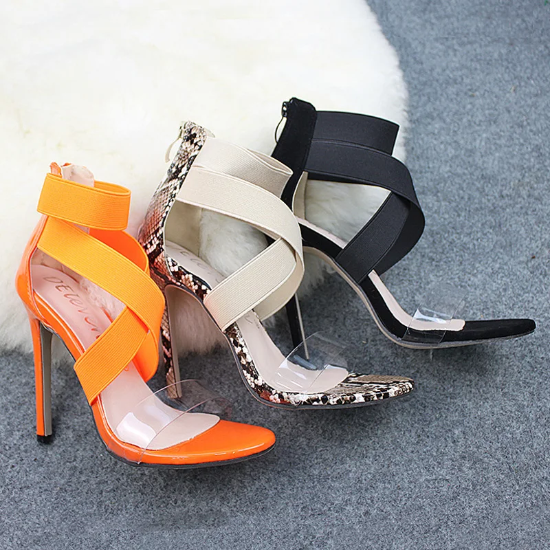 Женская обувь босоножки на высоком каблуке женские туфли с острым носком