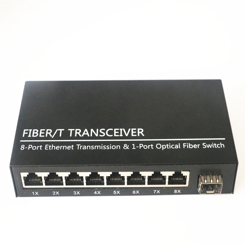 Гигабитный преобразователь SFP фибра оптический переключатель 1-портовый разъем в