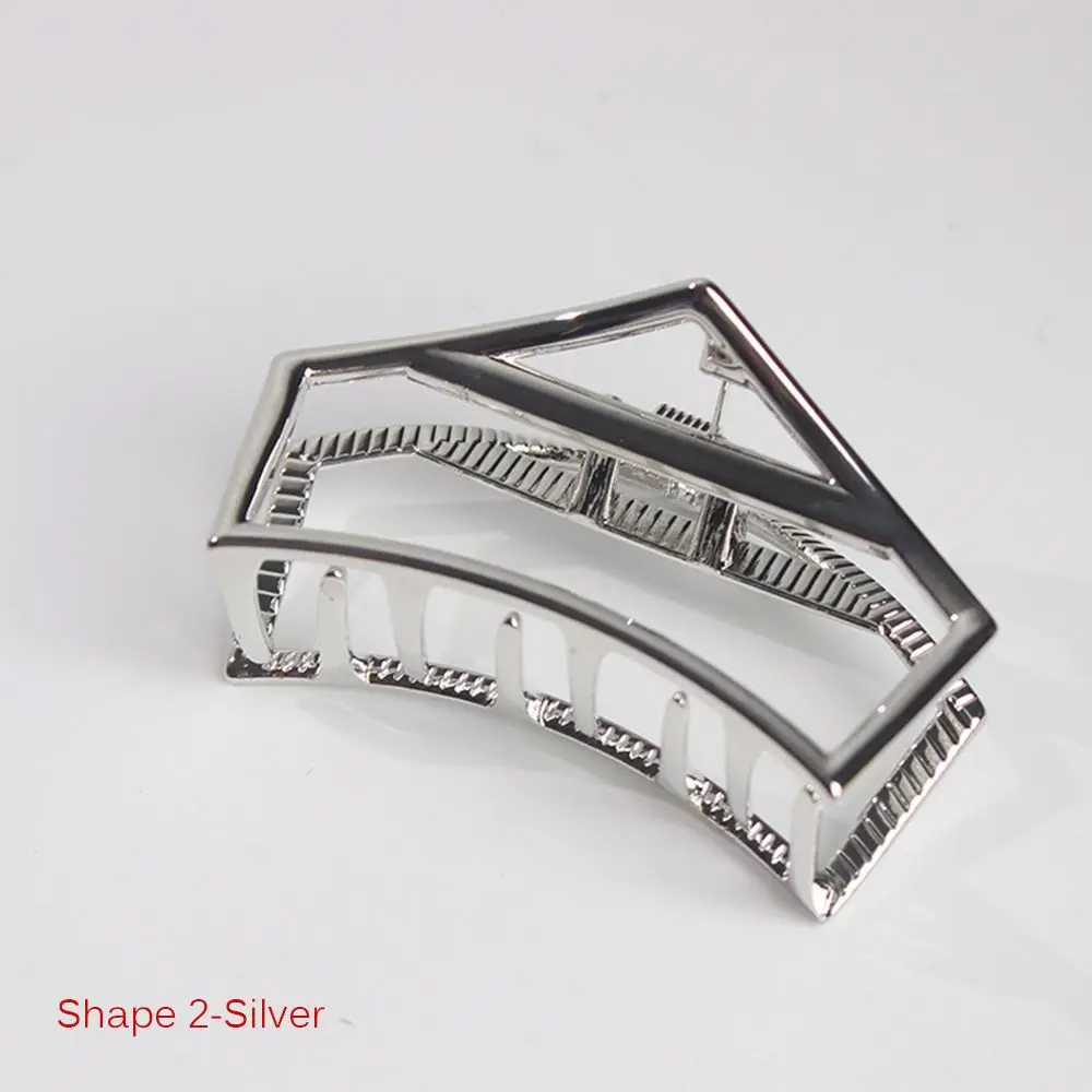 shape 2Hair Claw 1 шт., новинка, Женские Геометрические булочки, аксессуары для волос, металлические современные стильные заколки для волос, заколка для волос, для девушек, девушек, инструмент для макияжа - Цвет: shape 2Hair Claw