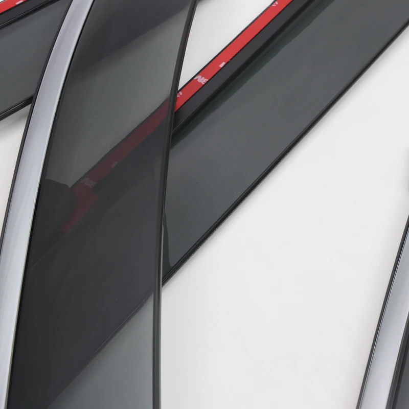 

Car Styling Accessories Plastic Window Visor Vent Shade Sun Rain Guard Deflectors 4pcs For Subaru Forester 2019 2020