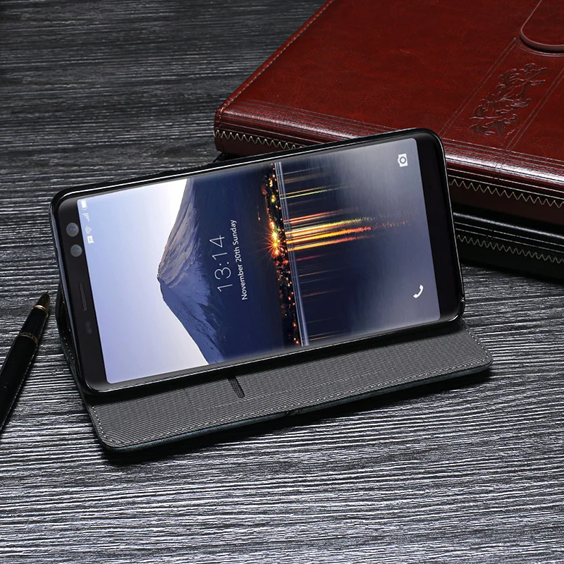 ITien/высокое качество винтажный кожаный защитный чехол-книжка для Doogee BL12000 ТПУ