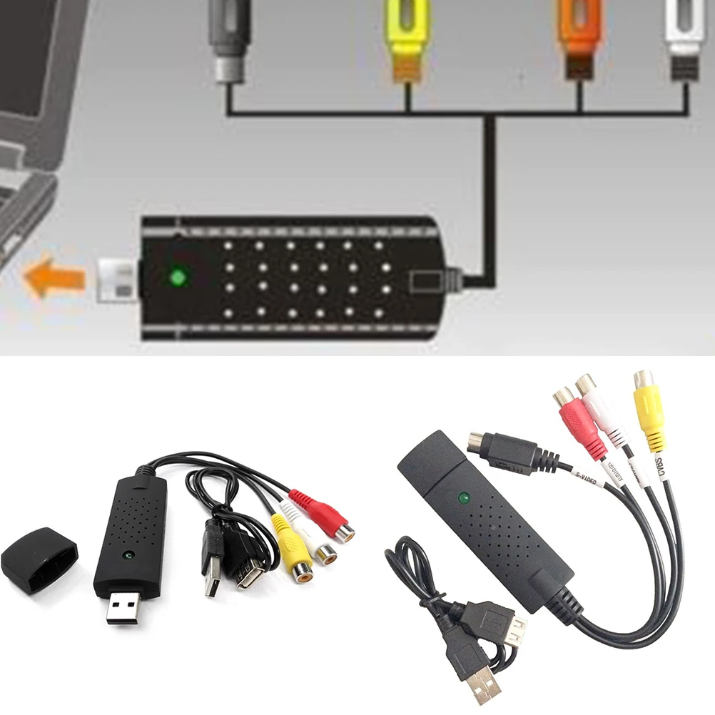 USB2.0 конвертер VHS в DVD конвертировать Аналоговое видео цифровой формат Easycap Аудио