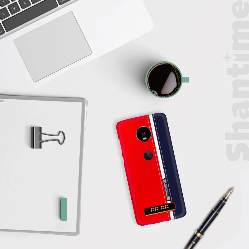 Роскошный чехол из искусственной кожи для Motorola Moto Z4 играть Модный Цветной