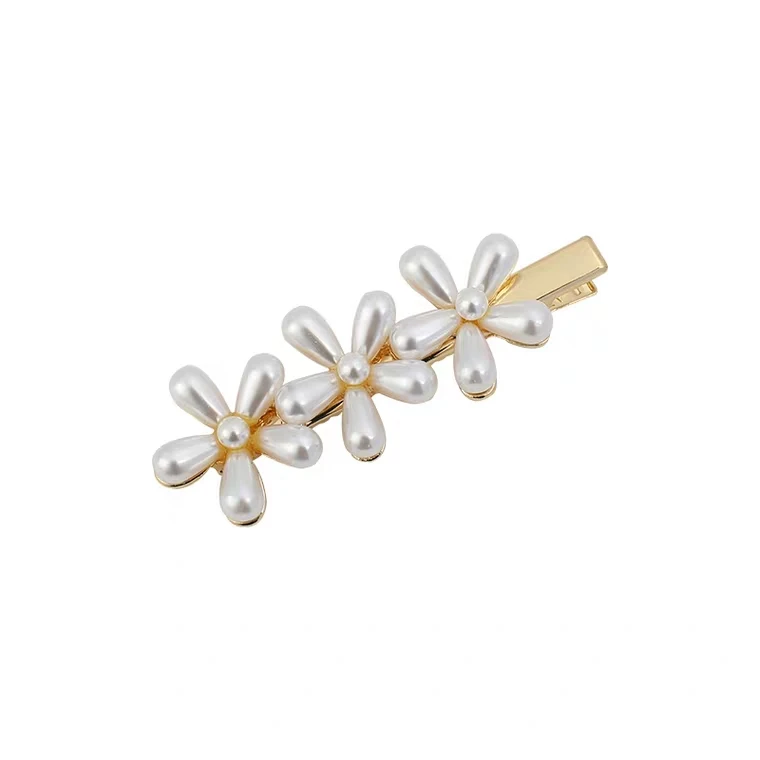 

Fashion Girls Flower Pearl Hairpin Female Hairclips Ladies Sweet BB Side Clip Hairgrips Hair Accessories For Women