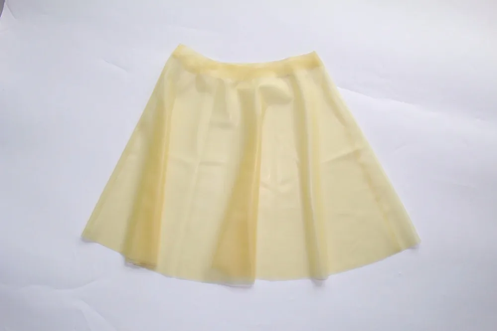 

sexy fashion nature rubber skirt in trasparent clear (not including stocking)
