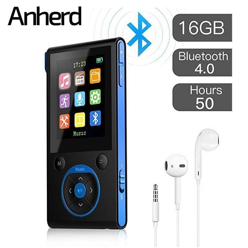 Кроссовки MP3 плеер Спорт 16 ГБ Bluetooth Портативный HIFI без потерь мини звук Ultra Light