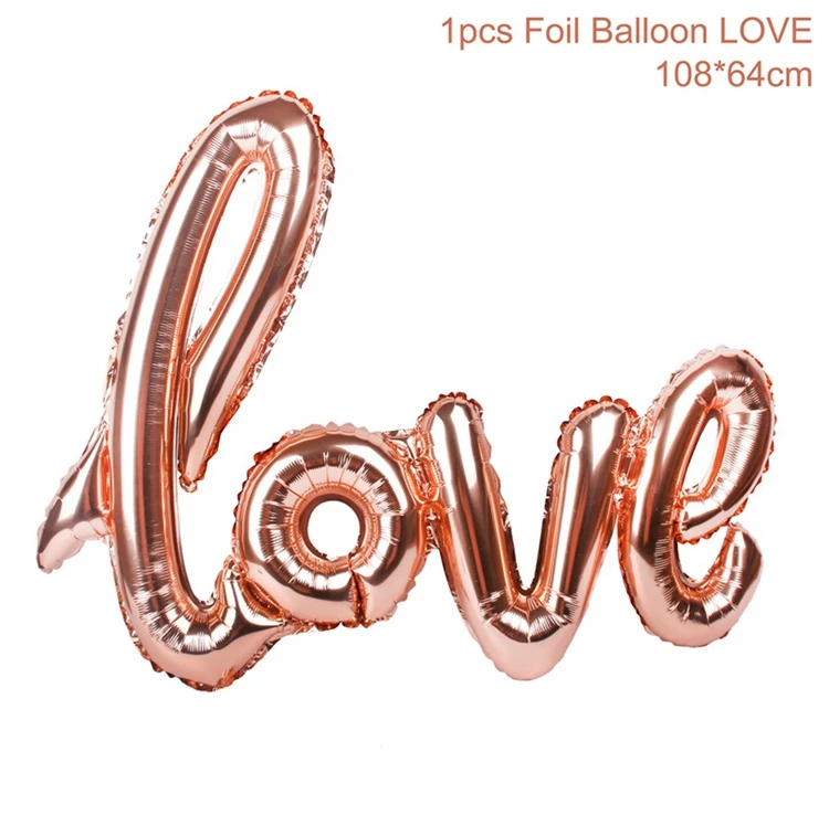love balloons QIFU, 20, 30, 40 см, бумажные украшения для свадебных церемоний, деревенские свадебные декорации, настольные Свадебные настенные Вечерние Декорации для детского душа - Цвет: love balloons