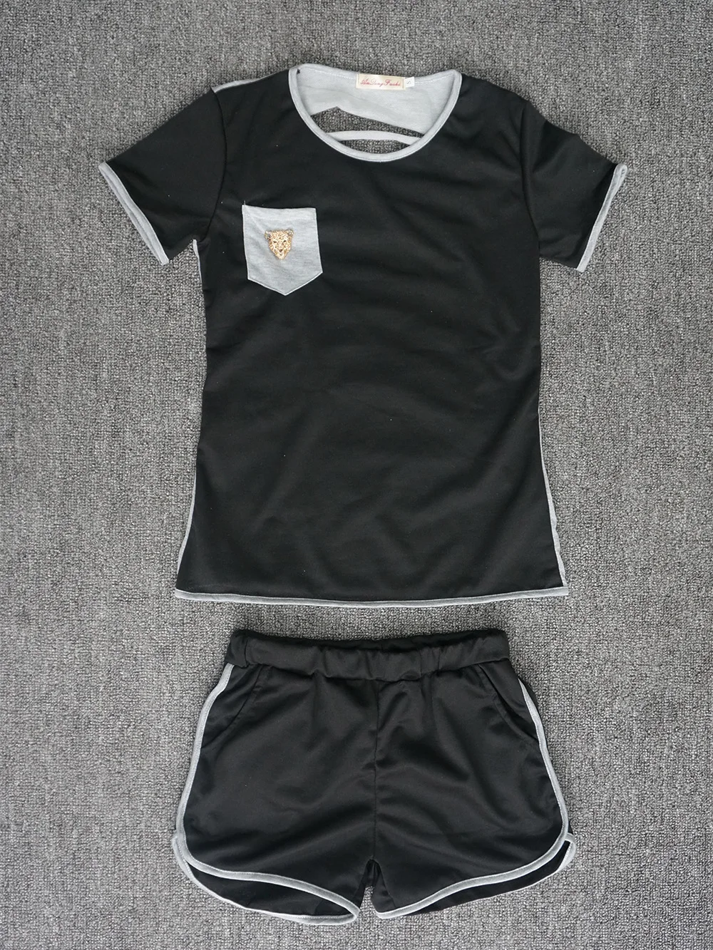 Новинка 2017 сексуальный комплект из 2 предметов женские черные брюки и