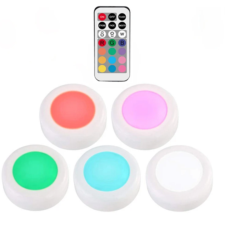 5 lamp 1 controller RGB 12 цветов диммируемая светодиодная подсветка под шкаф сенсорный датчик светодиодный светильник шайба s настенный светильник для шкафа шкаф кухонный светильник - Цвет: 5 lamp 1 controller
