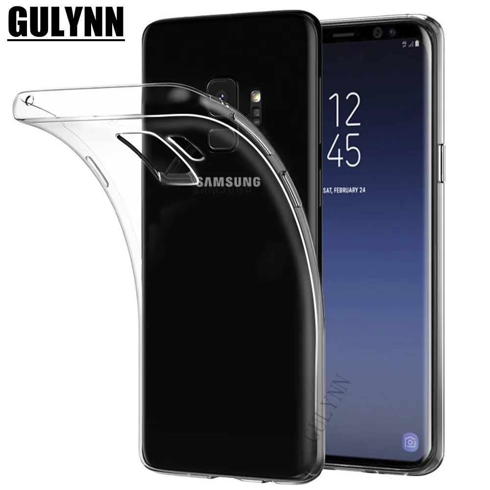 Ультра тонкий прозрачный силиконовый чехол для samsung Galaxy S9 S8 A6 A8 плюс Чехол J3 J4 J5 J6 J7