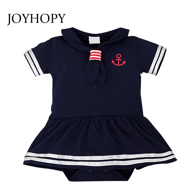 

Summer Baby Rompers Short Sleeve Girls Boys Jumpsuit Sailor Baby Boy Romper Clothing Cotton Infant Costume Newborn Clothes Kids