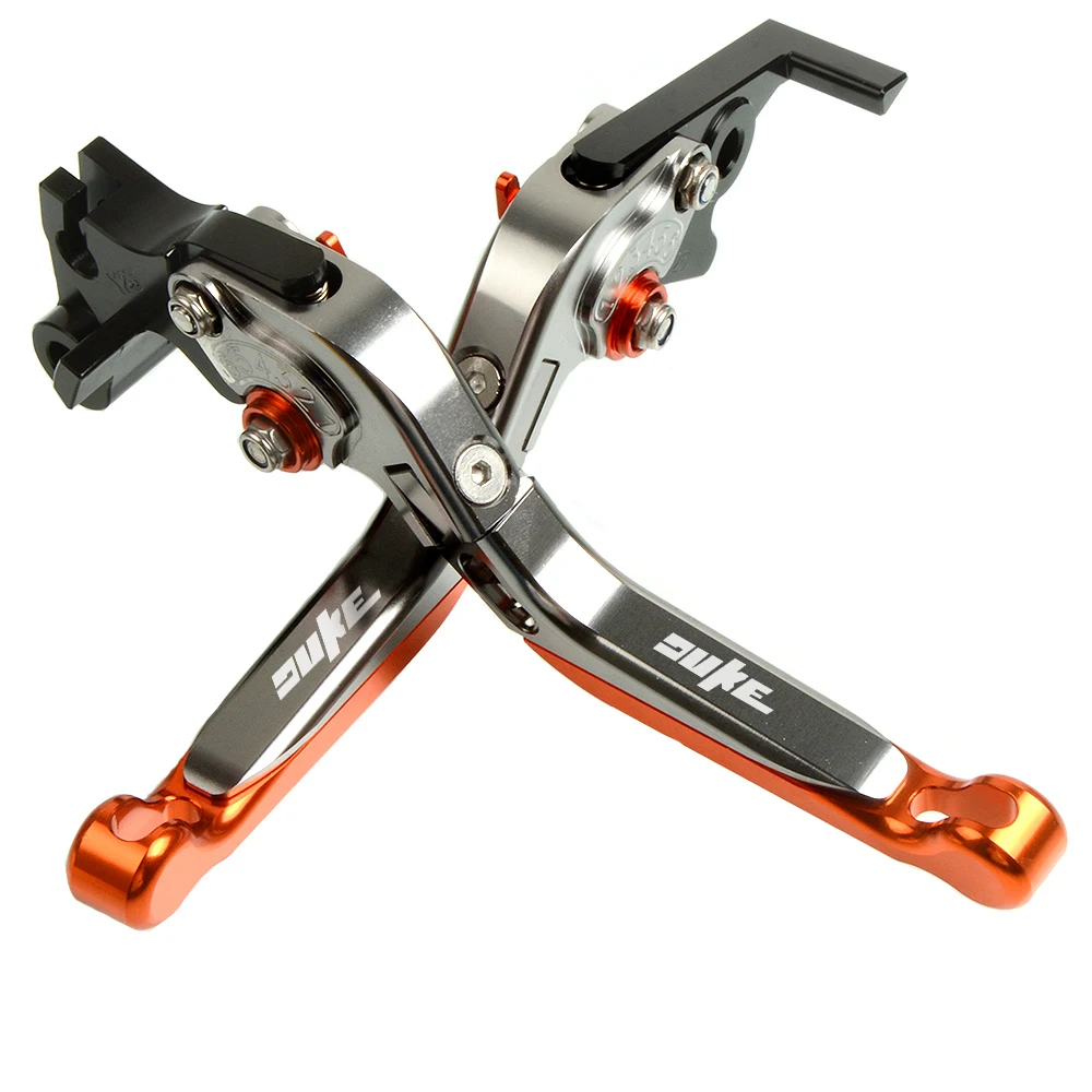 Мотоцикл с ЧПУ Регулируемые сцепные рычаги для KTM 125Duke 200 250Duke 390 RC125 RC200 RC390 RC 125 200 250 390 Duke - Цвет: Titanium-TI-Orange