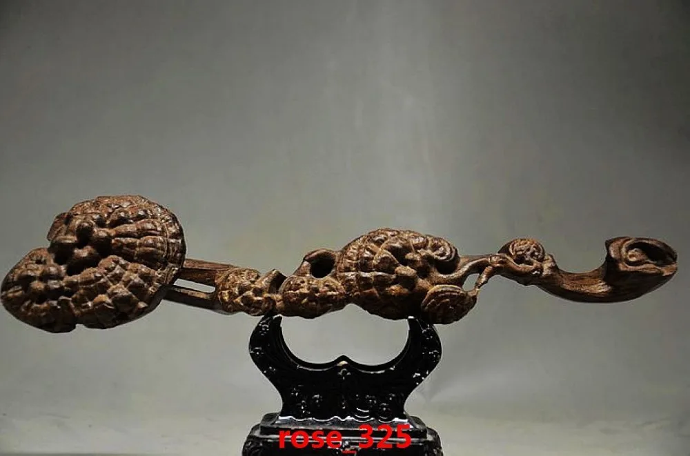 

Home Decor COLLECTIBLE CHINESE AGARWOOD HAND CARVED GANODERMA RUYI STATUES