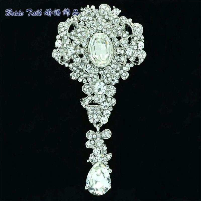 Свадебные украшения Красивая Искусственная брошь в виде букета цветов булавки