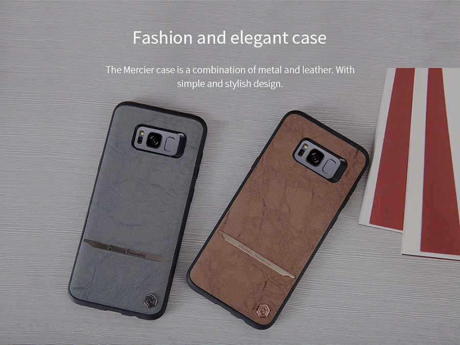 20 шт. мерсье s8 + case nillkin классический pu кожи пк жесткий задняя крышка телефона