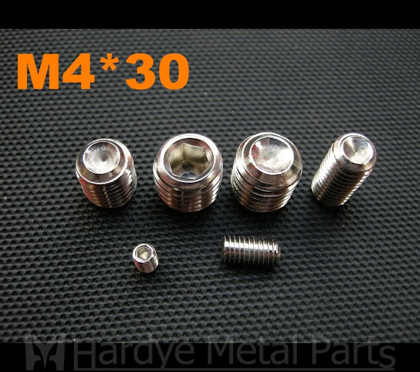 

500 шт./лот M4 * 30 DIN916 Шестигранная головка из нержавеющей стали scew с винтом