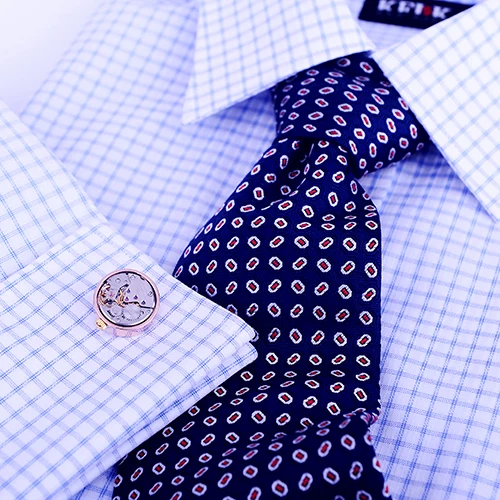 KFLK ювелирные изделия рубашка запонки для мужчин бренд манжеты кнопки часы