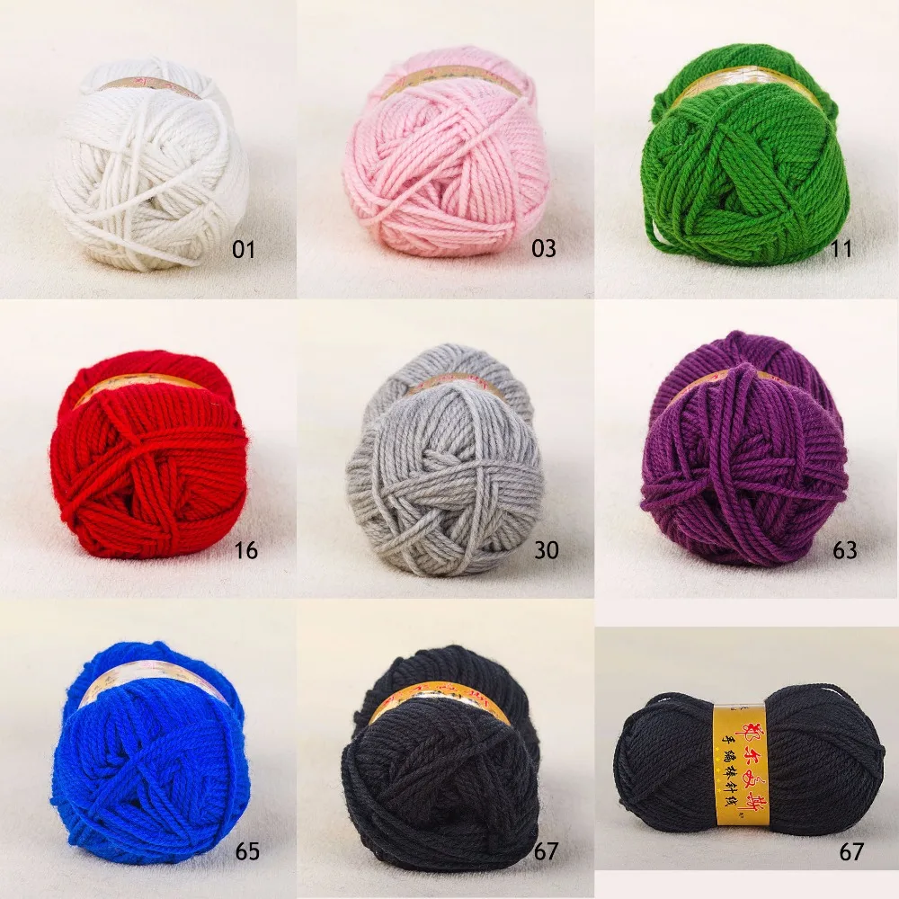 

100g Soft Skein Sheep Wool Scarf Knitting Yarn ,Worsted, Thread Yarn for hand knitting crocheting
