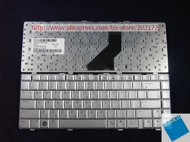 Новая Серебристая Клавиатура для ноутбука 441427-AD1 AEAT1Y00120 HP DV6000 Series (Корея) 100%
